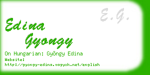 edina gyongy business card